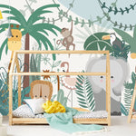 MUNKS & ME - Papier Peint Chambre Enfant Safari