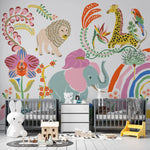 MUNKS & ME - Papier Peint Chambre Enfant Safari Urbain