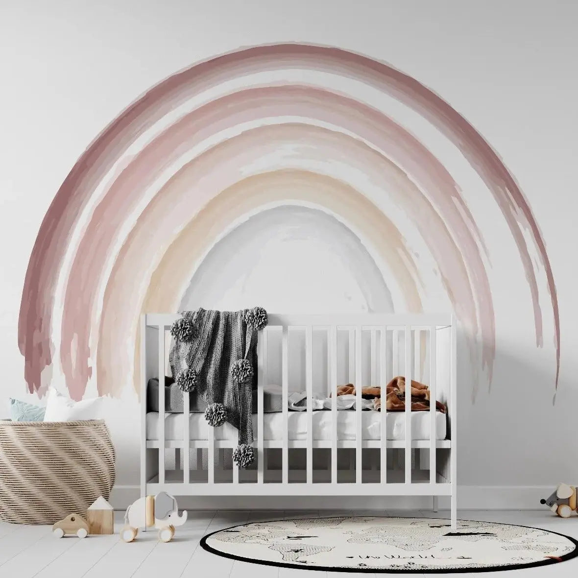 MUNKS & ME - Papier Peint Iris Aquarelle Arc - en - ciel