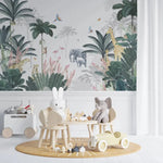 MUNKS & ME - Papier Peint Mural Léopard Et Ses Amis De La Jungle