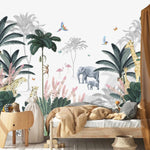 MUNKS & ME - Papier Peint Mural Léopard Et Ses Amis De La Jungle