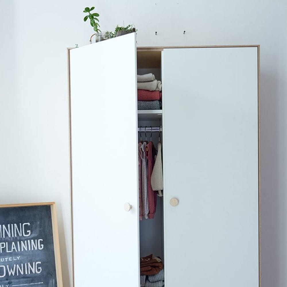 OEUF NYC-Armoire Merlin - Bouleau/blanc-Les Petits