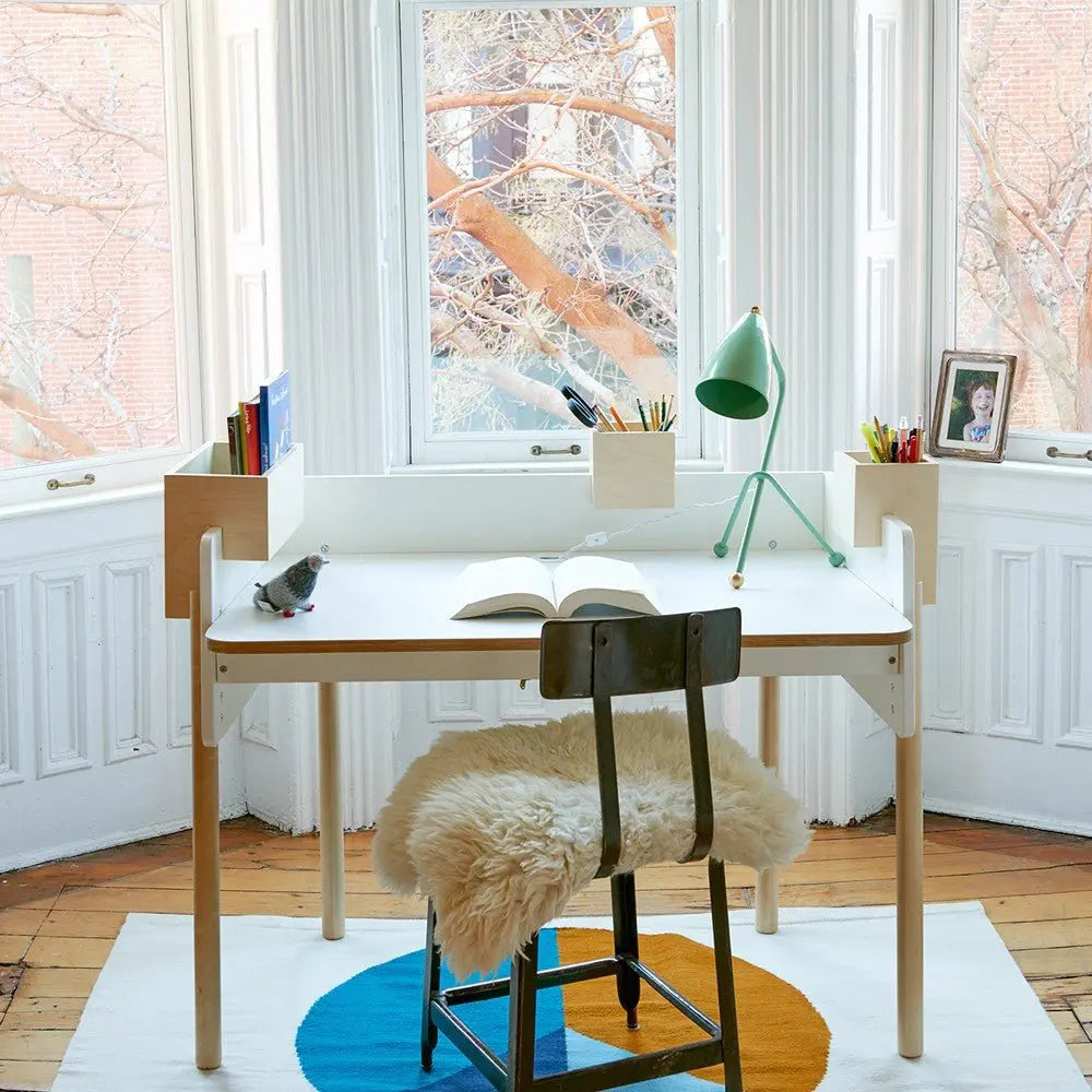 OEUF NYC - Bureau Évolutif Brooklyn - Blanc / Bouleau