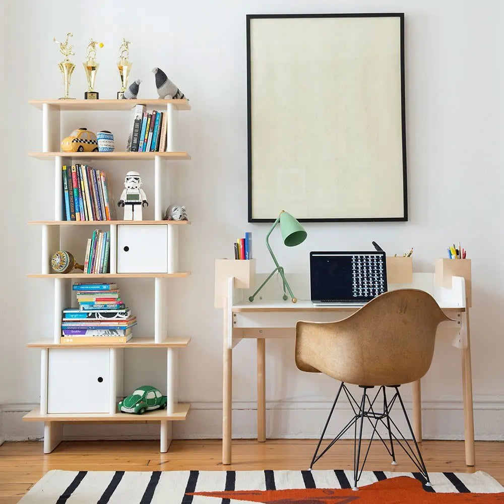 OEUF NYC - Bureau Évolutif Brooklyn - Blanc / Bouleau