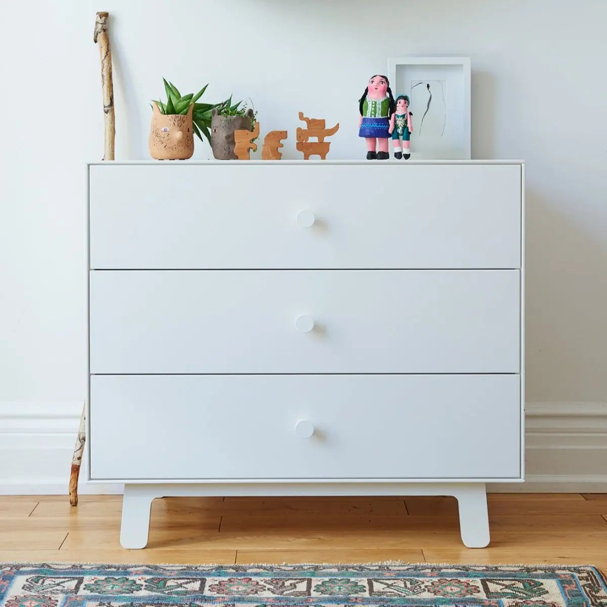 OEUF NYC - Commode Merlin 3 Tiroirs Sparrow - Blanc