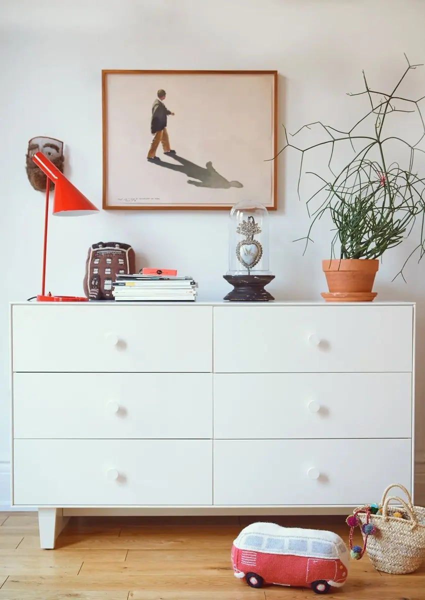 OEUF NYC - Commode Merlin 6 Tiroirs Rhea - Blanc