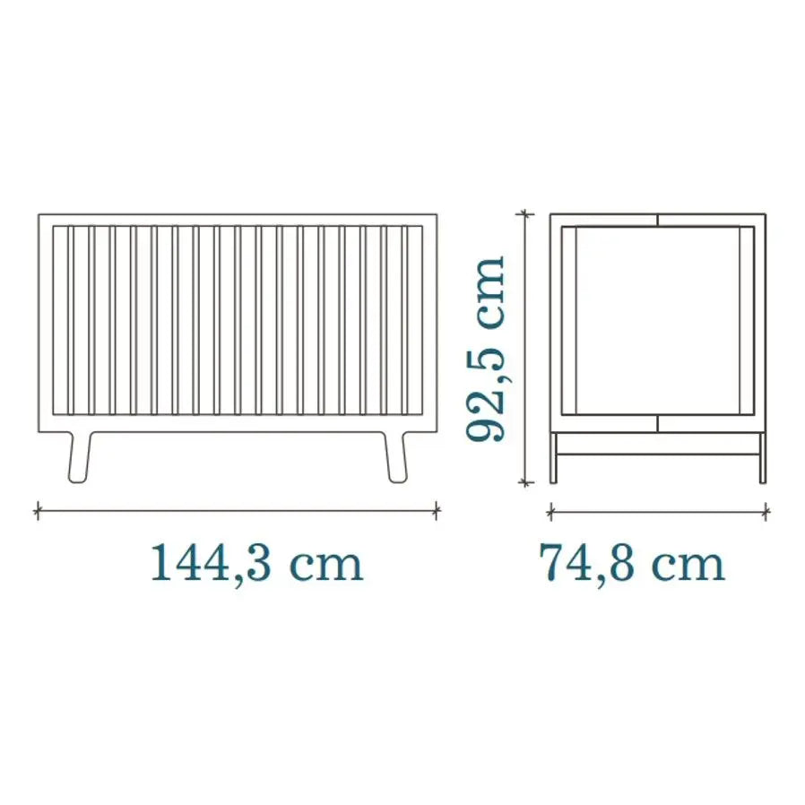 OEUF NYC - Lit Bébé Évolutif Sparrow Bouleau 70x140 cm