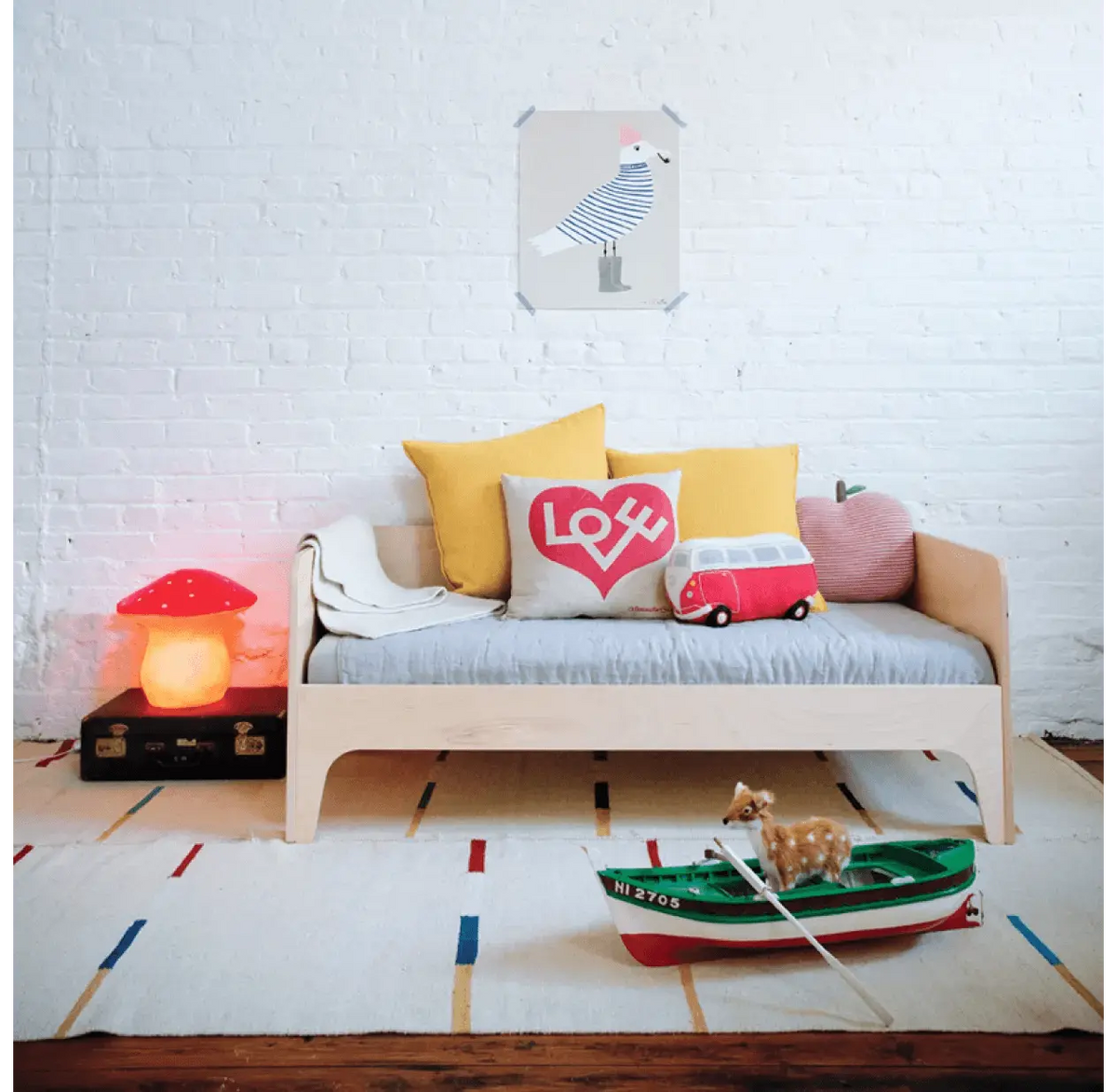 OEUF NYC - Lit Junior Banquette Perch 2ans 70 x 140 cm - Bouleau