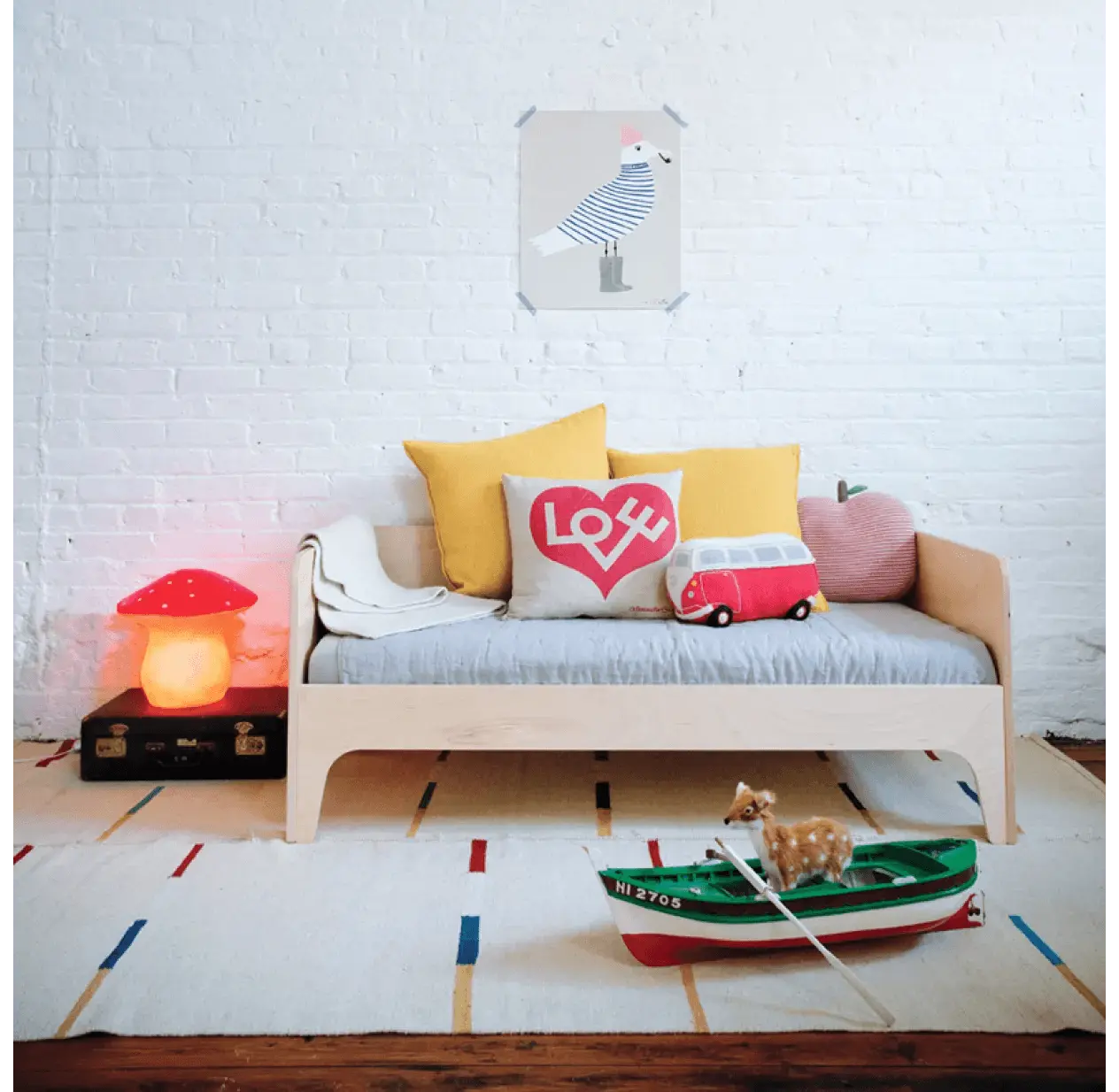 OEUF NYC - Lit Junior Banquette Perch 2ans 70 x 140 cm - Bouleau