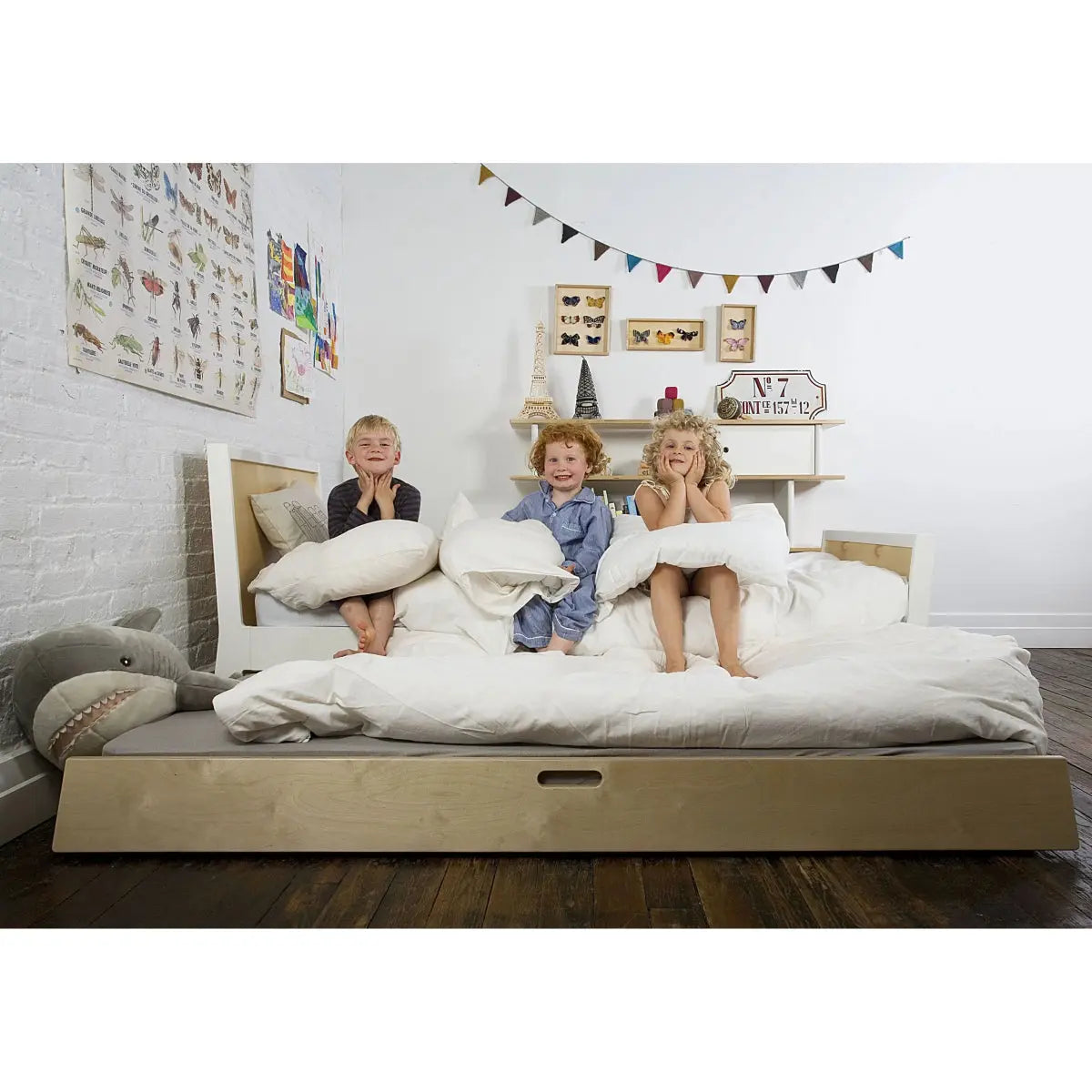 OEUF NYC - Lit Junior Simple Sparrow - Blanc