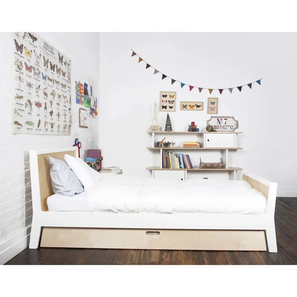 OEUF NYC - Lit Junior Simple Sparrow - Blanc
