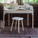 OEUF NYC - Tabouret Carré Évolutif - Blanc/Bouleau