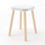OEUF NYC - Tabouret Carré Évolutif - Blanc/Bouleau