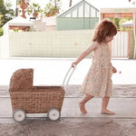 OLLI ELLA - Landau Chariot Poupées Strolley en Rotin - Naturel