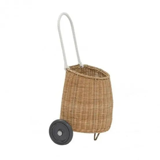 OLLI ELLA - Panier à Roulettes en Rotin Luggy Enfant - Naturel