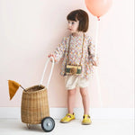 OLLI ELLA - Panier à Roulettes en Rotin Luggy Enfant - Naturel