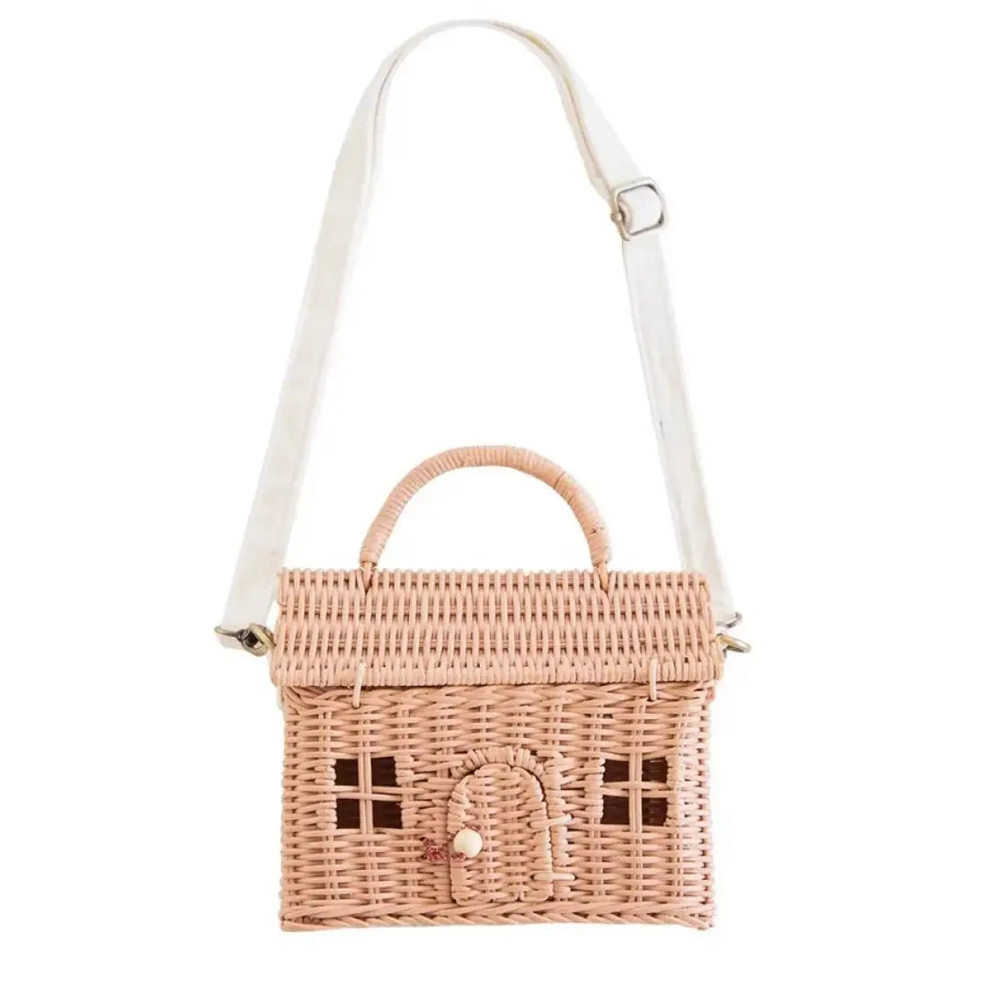 OLLI ELLA - Sac En Rotin Casa - Rose