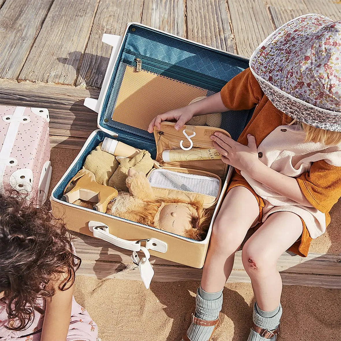 OLLI ELLA - Valise See - Ya - Steel Blue Bleue