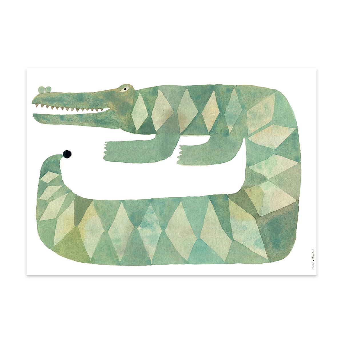 OYOY LIVING-Affiche Crocodile Gustav-Les Petits
