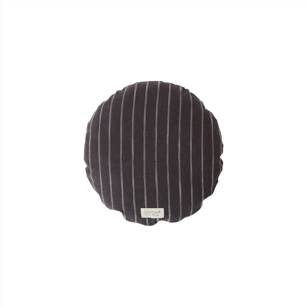 OYOY LIVING-Coussin Kyoto Rond - Anthracite-Les Petits