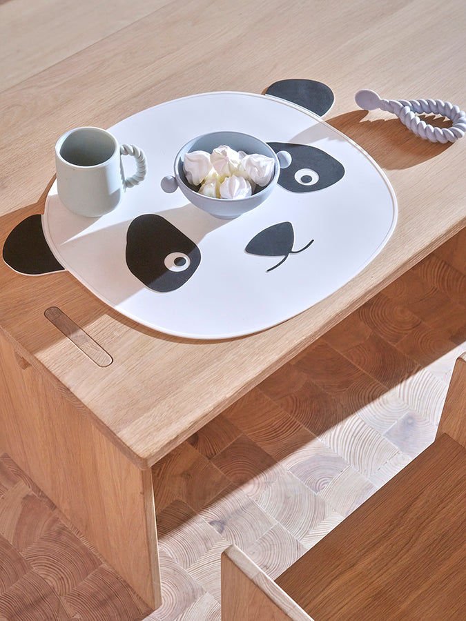 OYOY MINI-Set de Table Panda - Blanc / Noir-Les Petits