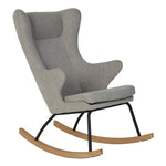QUAX - Chaise Adulte À Bascule De Luxe Gris Sable