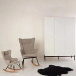 QUAX - Chaise Adulte À Bascule De Luxe Gris Sable