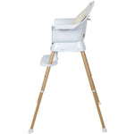 QUAX - Chaise Bébé Evolutive Ultimo 3 Luxe - Blanc - Naturel