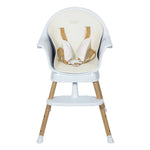 QUAX - Chaise Bébé Evolutive Ultimo 3 Luxe - Blanc - Naturel