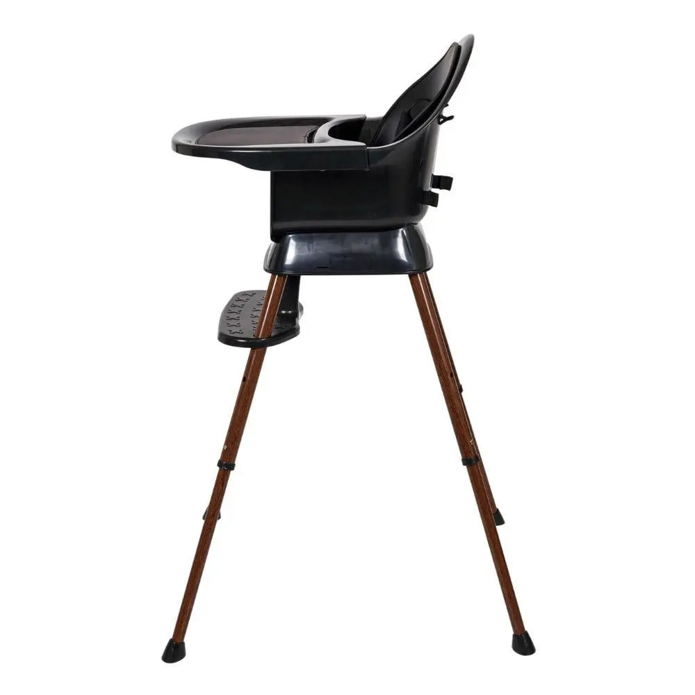 QUAX - Chaise Bébé Evolutive Ultimo 3 Luxe - Noir - Chataignier
