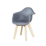QUAX - Chaise Enfant Grise (set De 2)