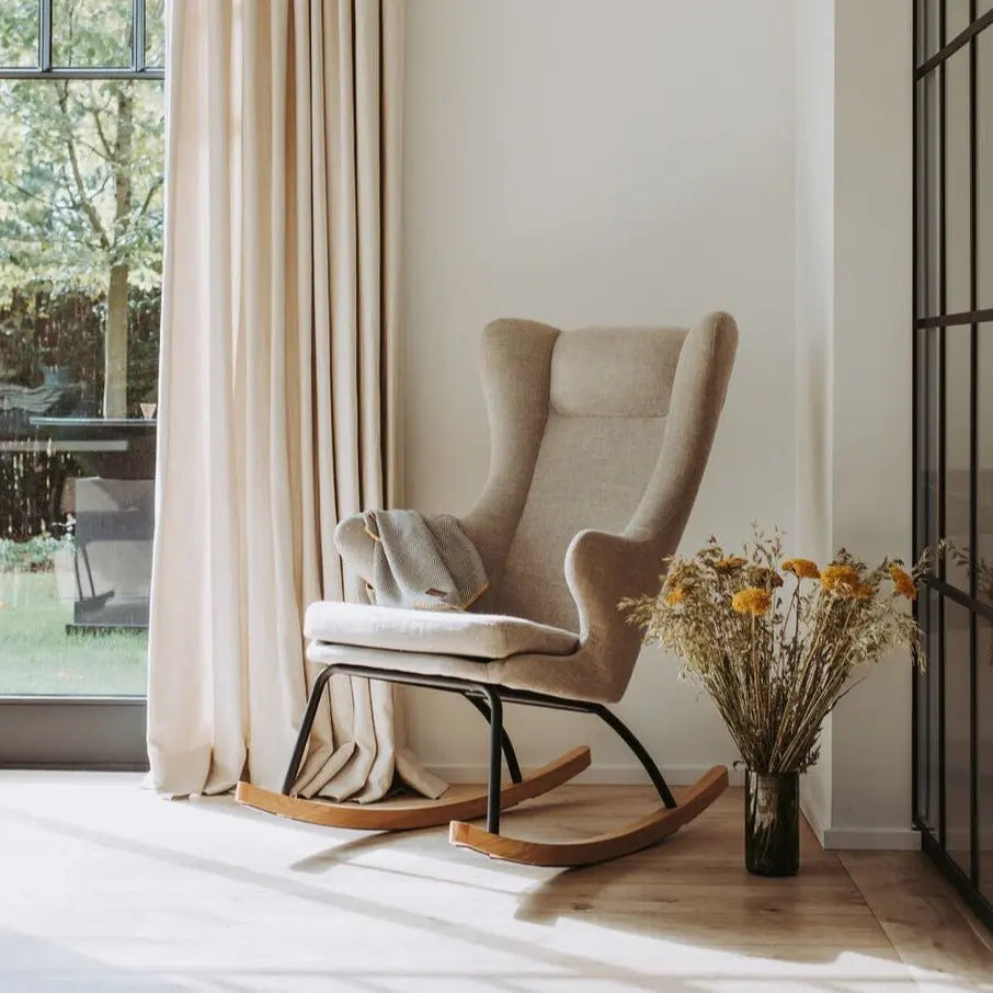 QUAX - Fauteuil À Bascule De Luxe Adulte Argile