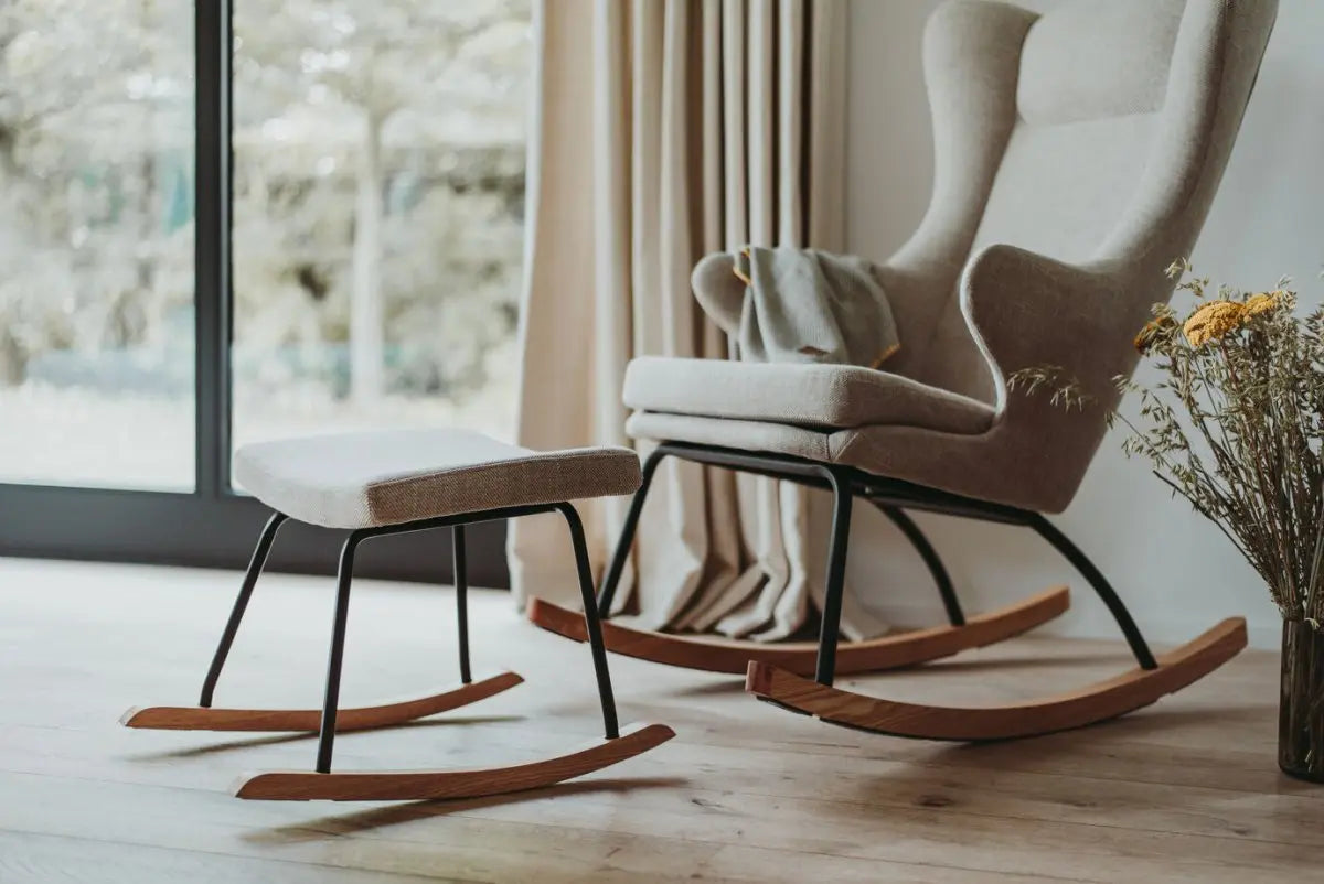 QUAX - Fauteuil À Bascule De Luxe Adulte Argile