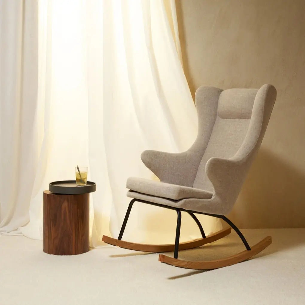 QUAX - Fauteuil À Bascule De Luxe Adulte Argile