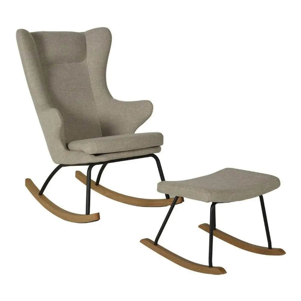 QUAX - Fauteuil À Bascule De Luxe Adulte Argile