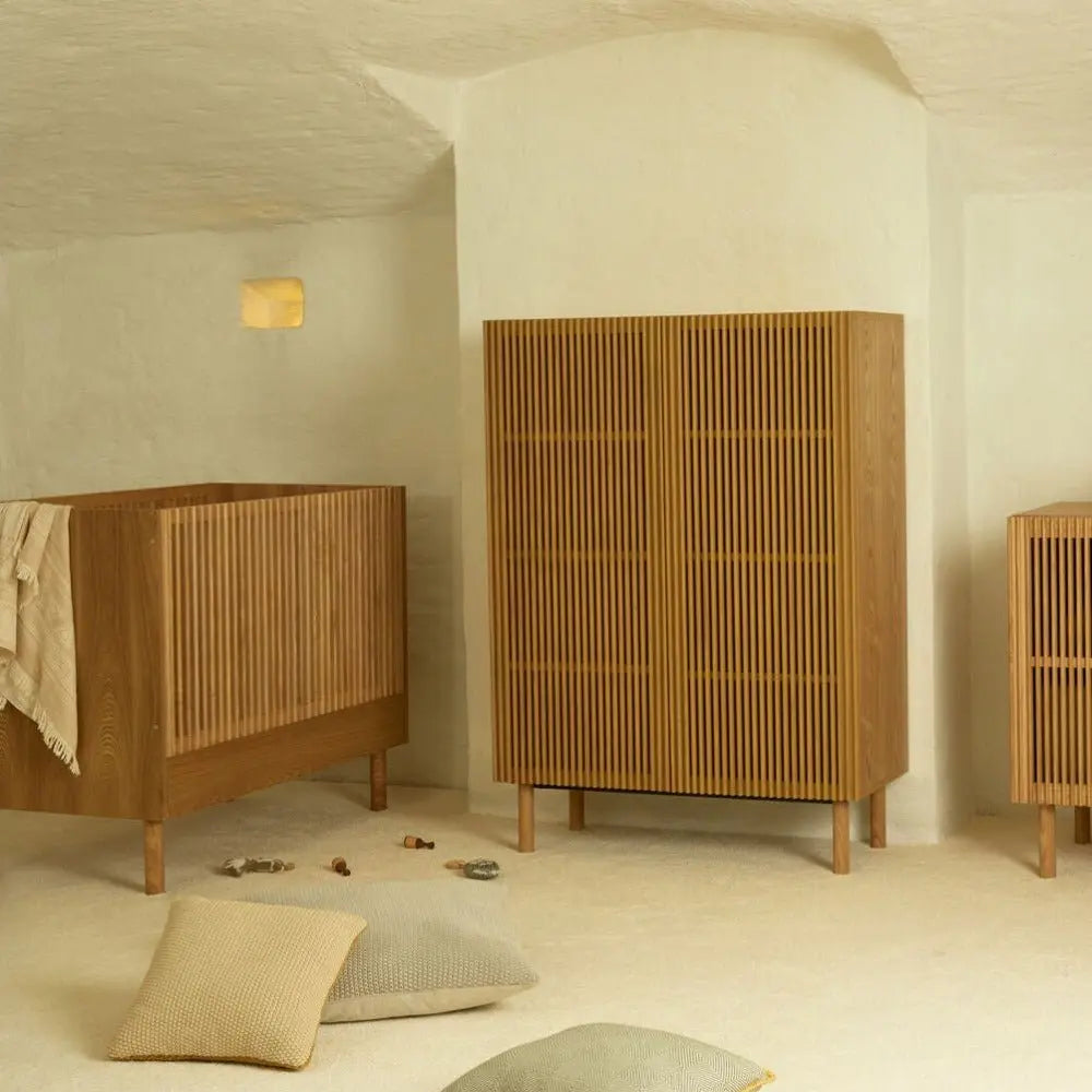 QUAX - Lit Bébé HAI NO KI 60 x 120 Cm - Frêne Naturel