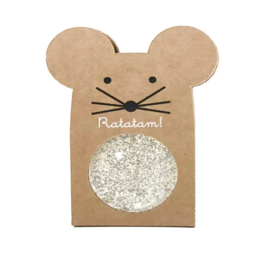 RATATAM KIDS - Balles Rebondissante Pailletées Souris - Argenté
