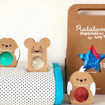 RATATAM KIDS - Balles Rebondissante Pailletées Souris - Argenté