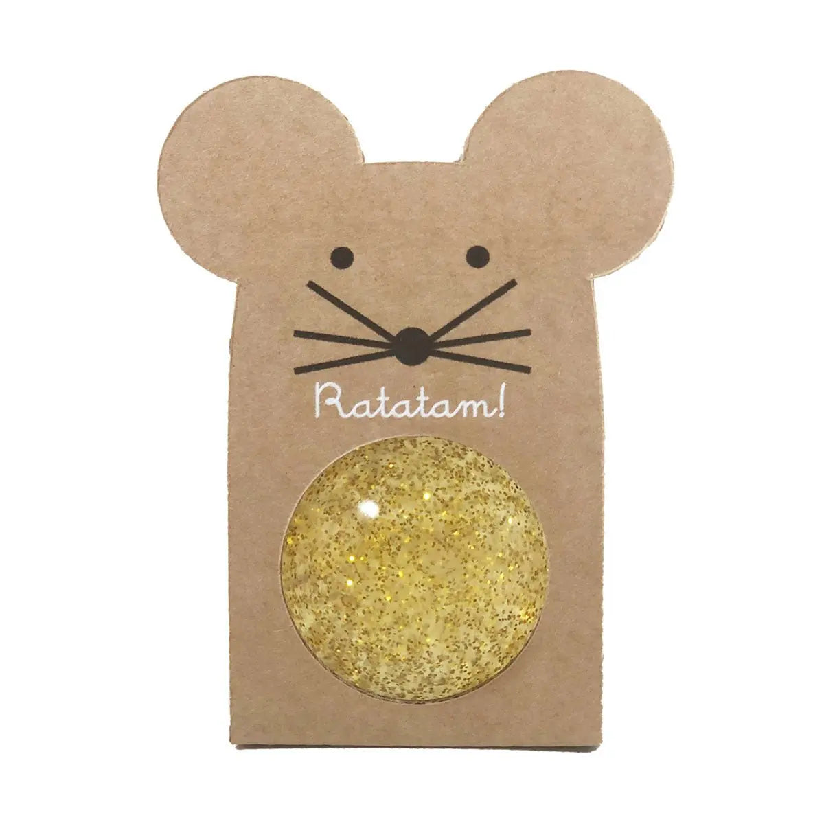 RATATAM KIDS - Balles Rebondissante Pailletées Souris - Or
