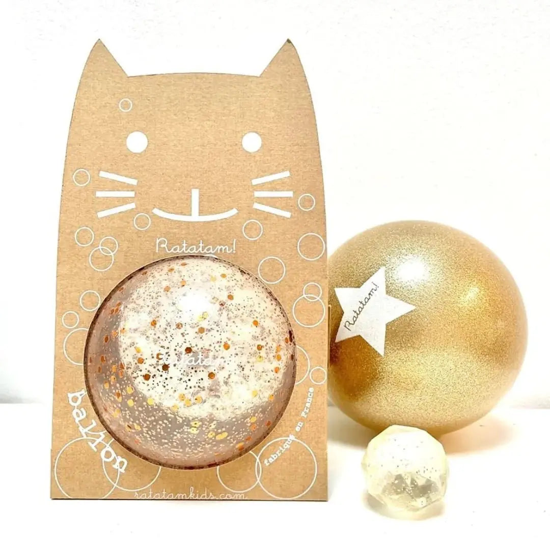 RATATAM KIDS - Ballon Bulles De Paillettes - Cuivre 15cm