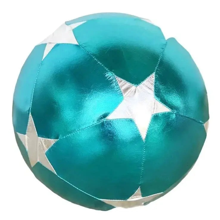 RATATAM KIDS - Ballon Foot Bleu à étoiles Argent 30 cm