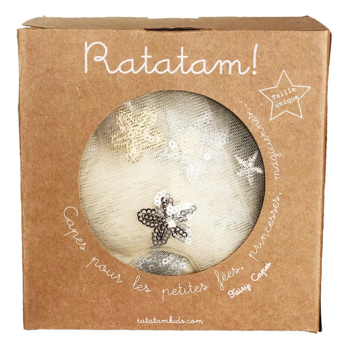 RATATAM KIDS - Cape De Fée Brodée Or Et Argent À Paillettes