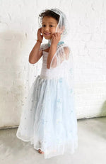 RATATAM KIDS - Déguisement Cape Princesse Des Glaces Bleu