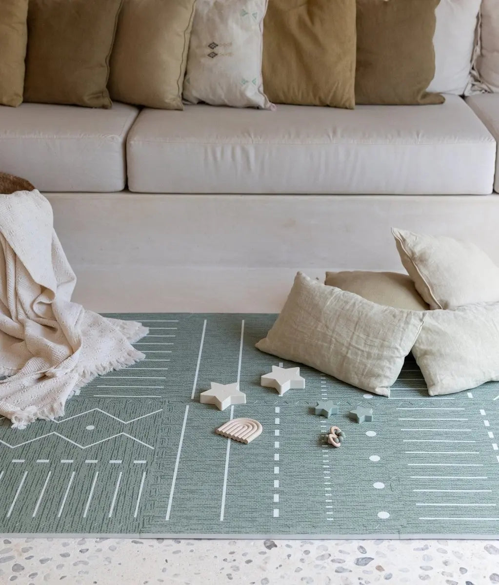 TODDLEKIND - Tapis de Jeu Bébé - Berbère - Moss