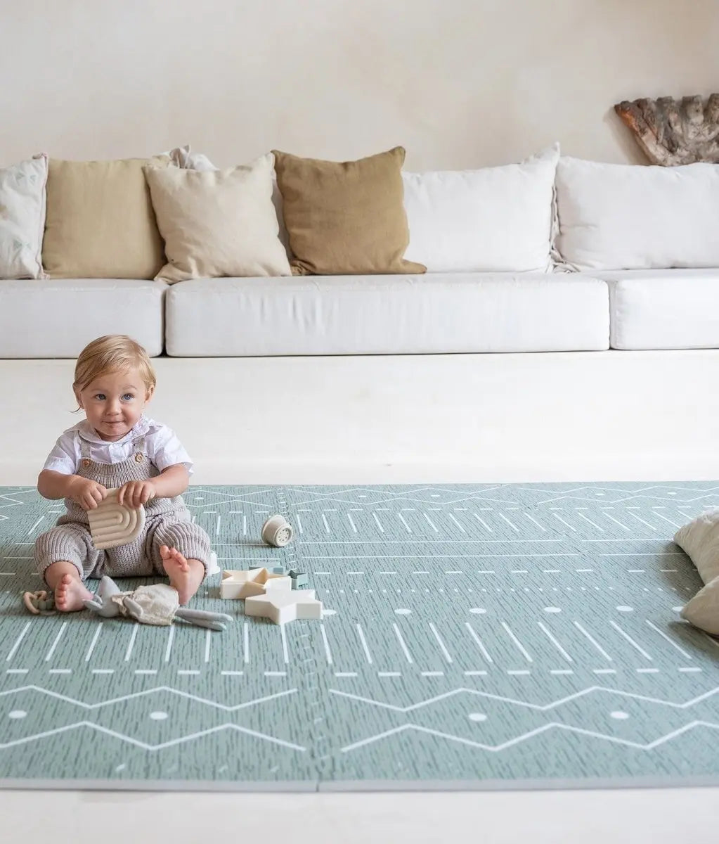 TODDLEKIND - Tapis de Jeu Bébé - Berbère - Moss