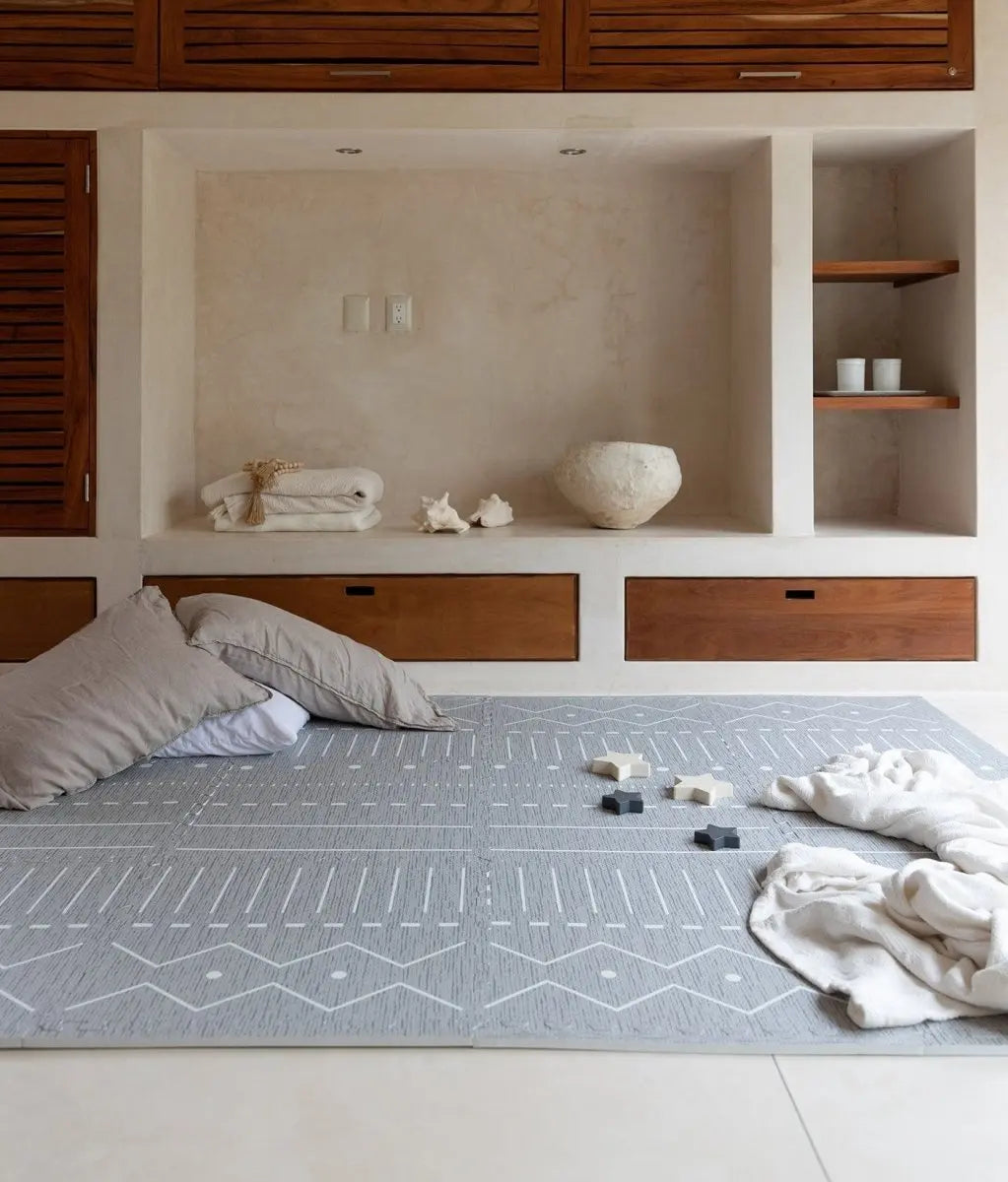 TODDLEKIND - Tapis de Jeu Bébé - Berbère - Storm