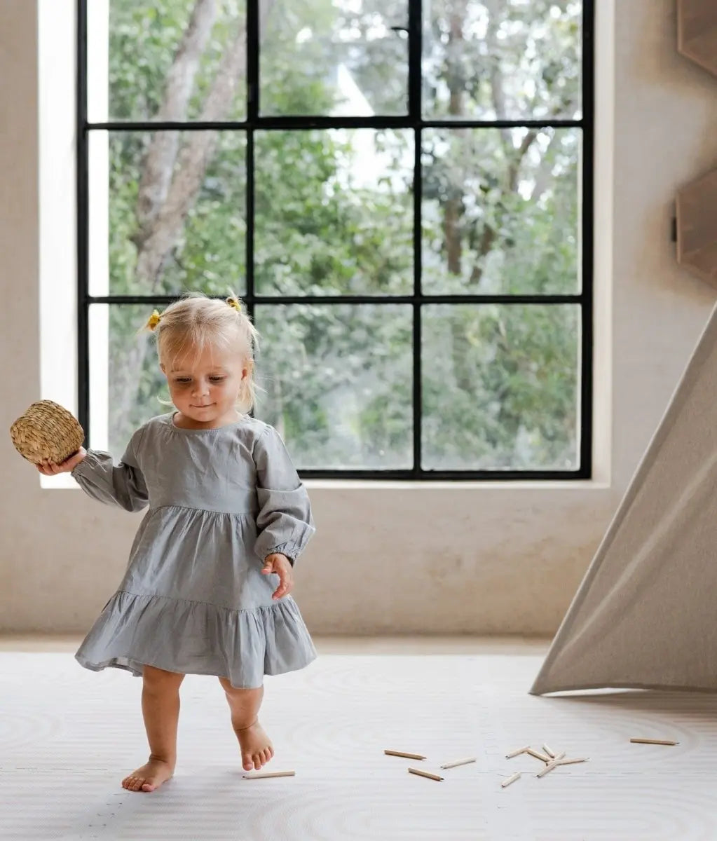 TODDLEKIND - Tapis de Jeu Bébé - Linear Linen