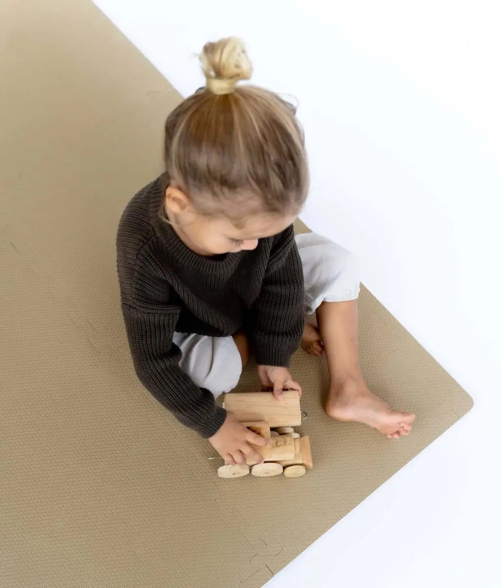 TODDLEKIND - Tapis de Jeu Bébé Puzzle Classique - Sandstone
