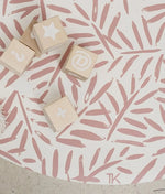 TODDLEKIND - Tapis Protège Sol Rond SPLAT MAT | Ocean Leaves - Sea Shell