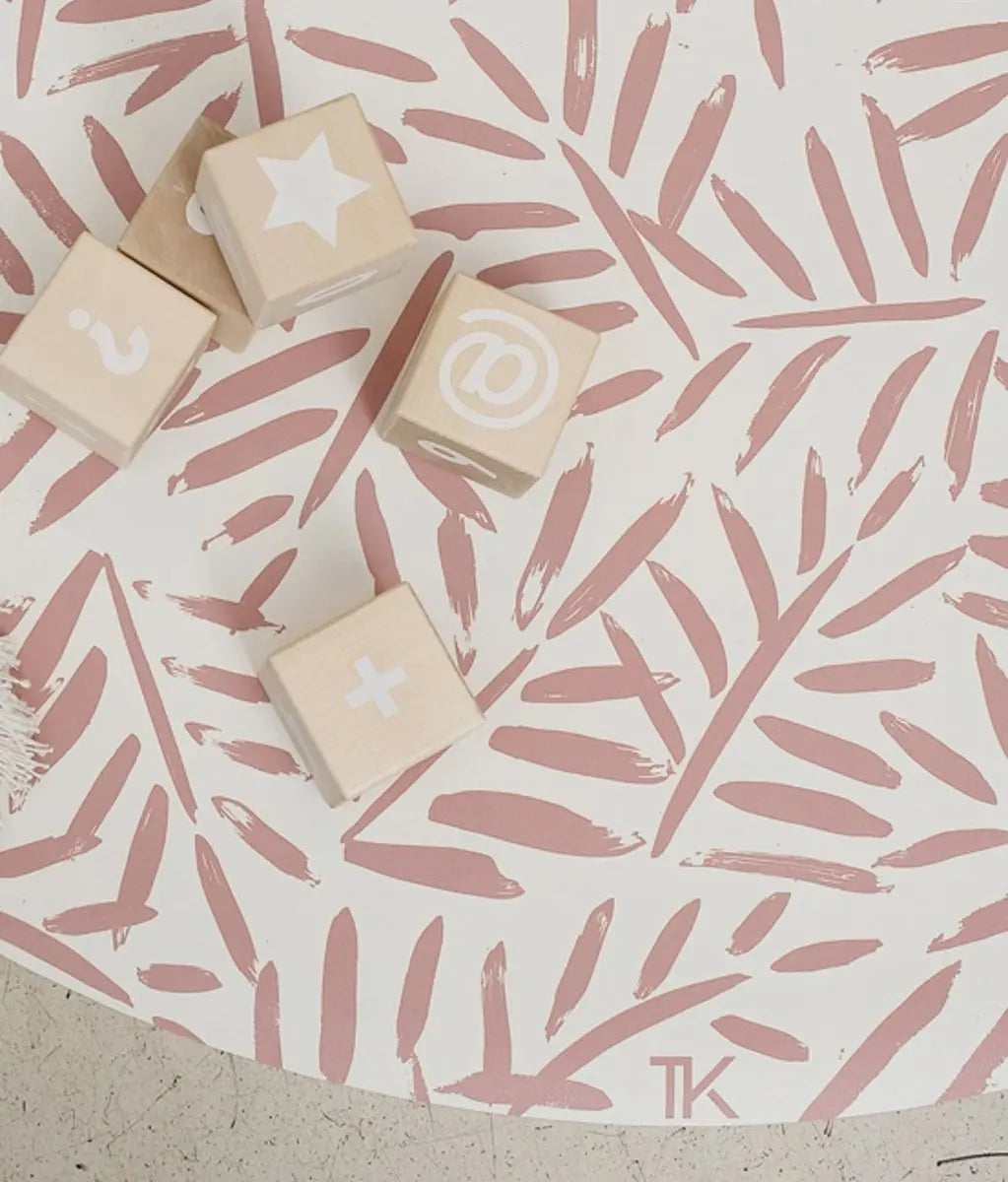 TODDLEKIND - Tapis Protège Sol Rond SPLAT MAT | Ocean Leaves - Sea Shell